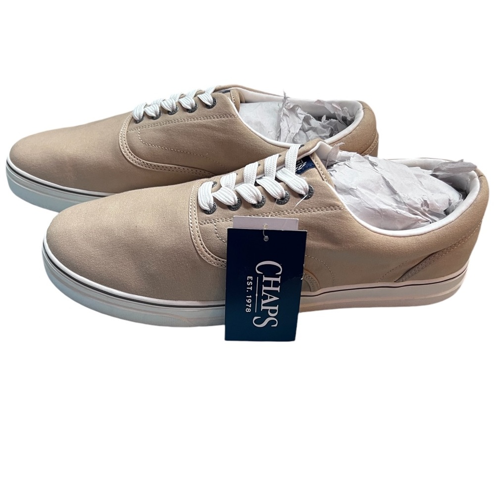 NEW Chaps Canvas Lace Up Shoes